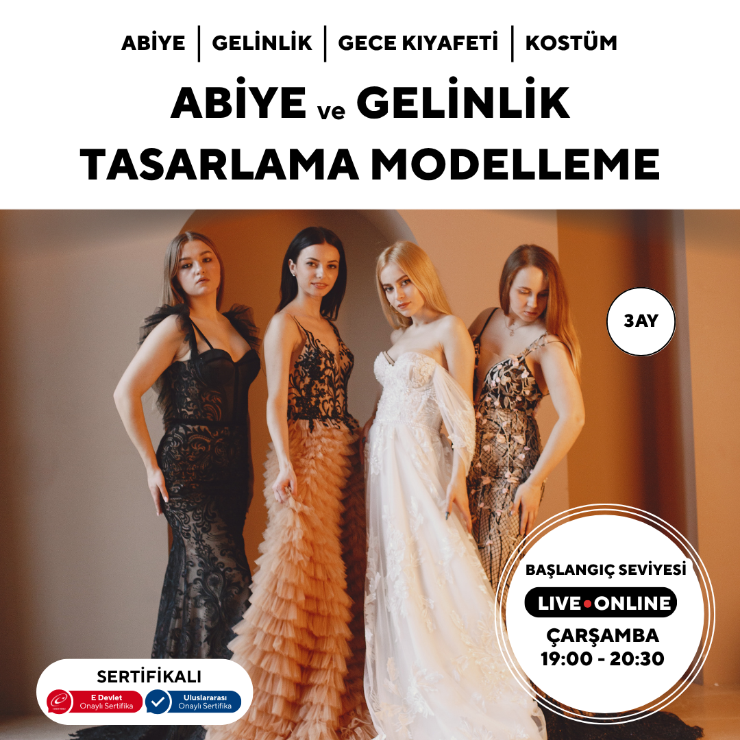 Modellazione di abiti da sera e da sposa – Atölye Ataşehir