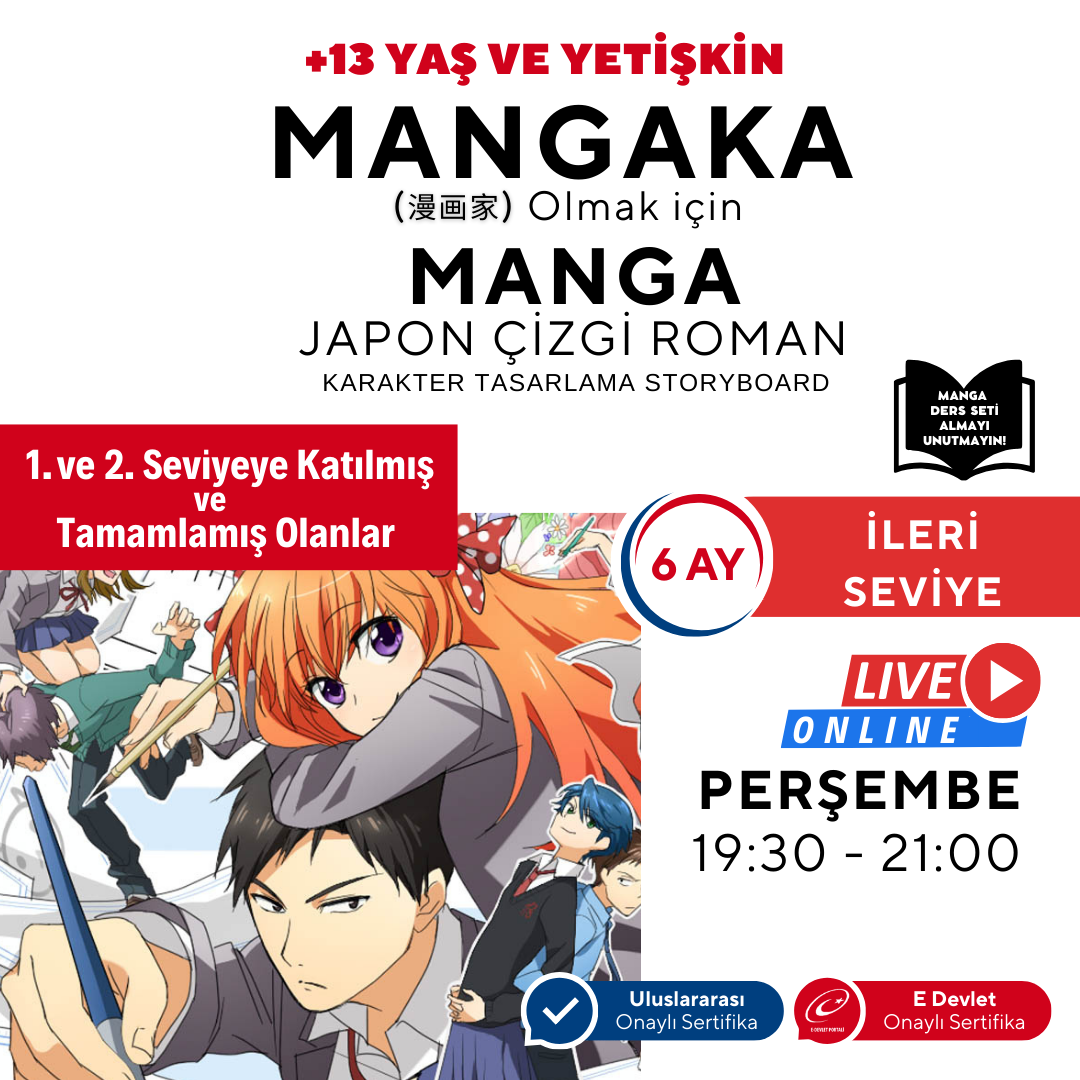 Storyboard für japanische Comics (MANGA), um ein Mangaka zu werden (Fortgeschritten)