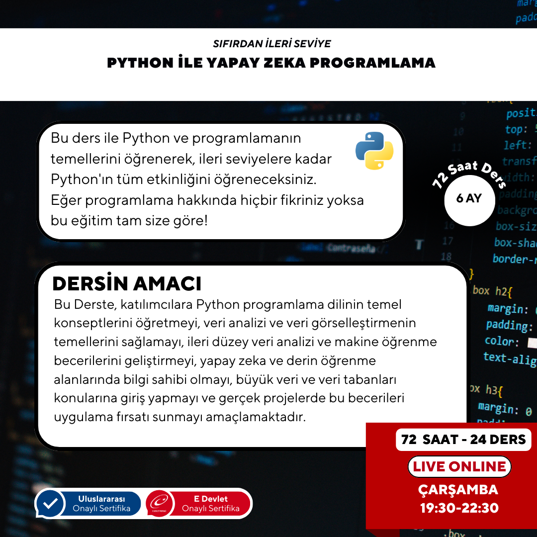 Program Artificial Intelligence with Python (Online)