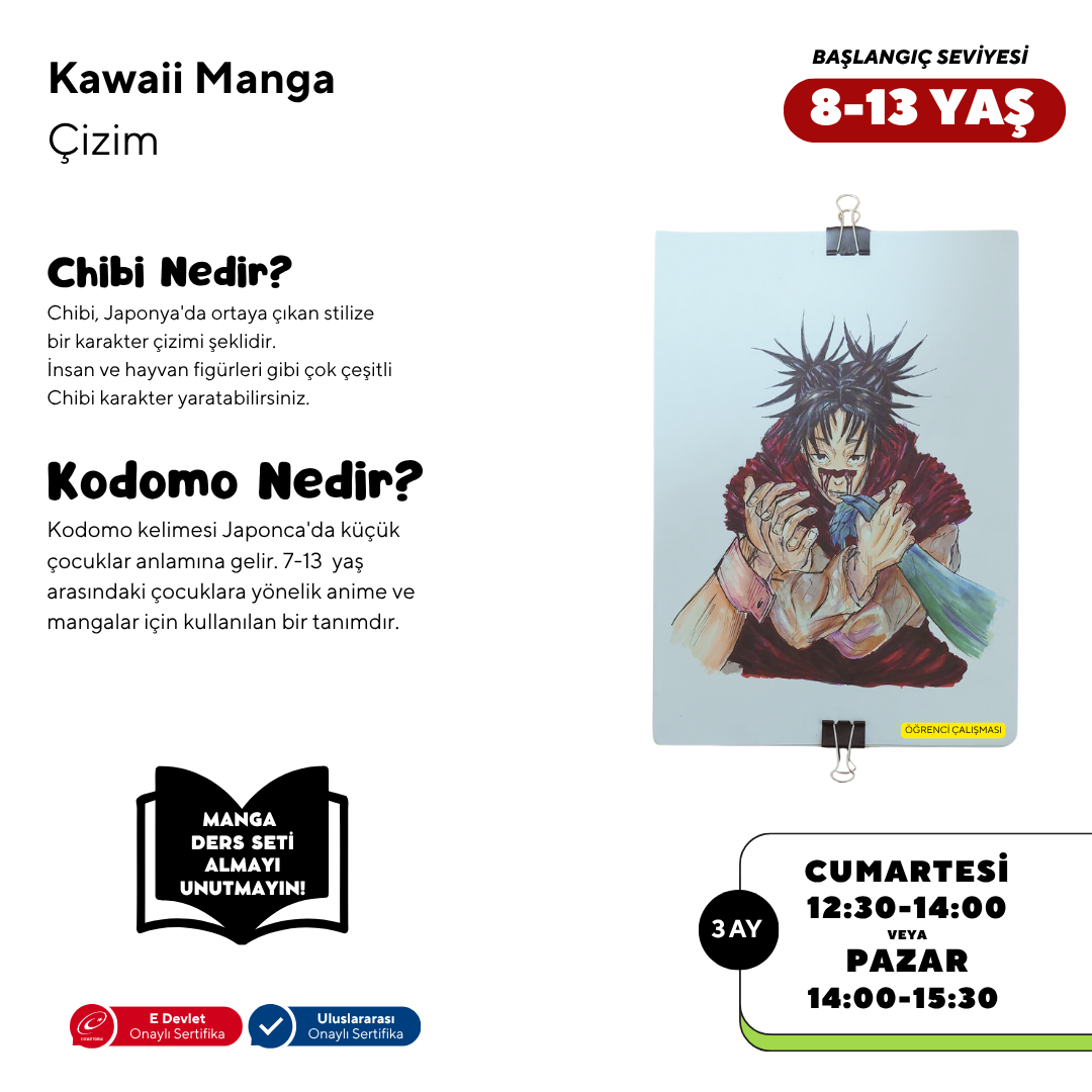 Kawaii Manga Drawing (8-13 Years Old) - Face to Face