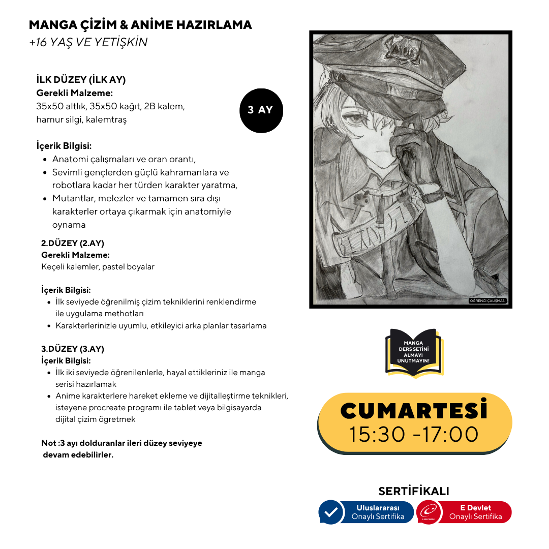 Disegno manga e preparazione anime - Face to Face (+ 16 e adulti)