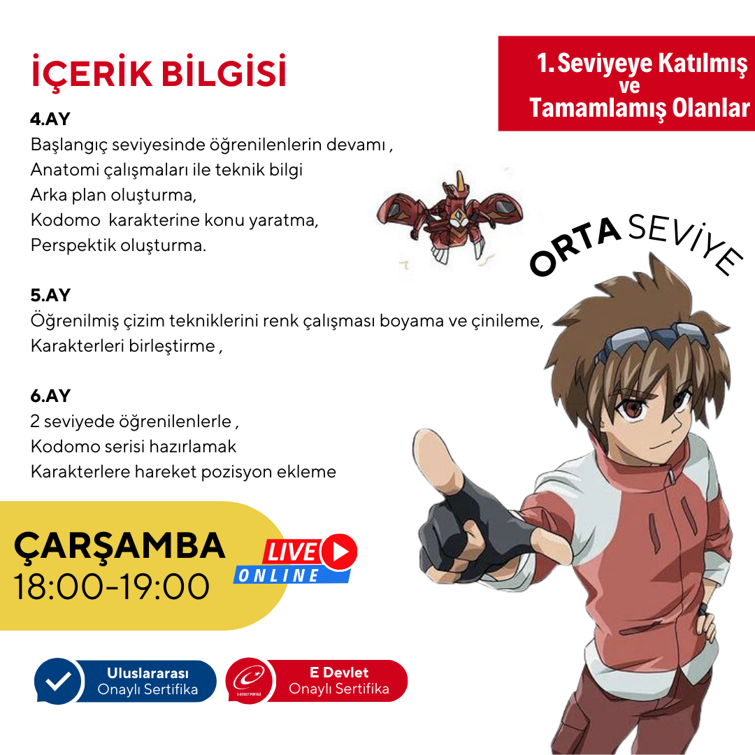 Kodomo Manga & Anime Zeichnen (7-13 Jahre) - Mittelstufe