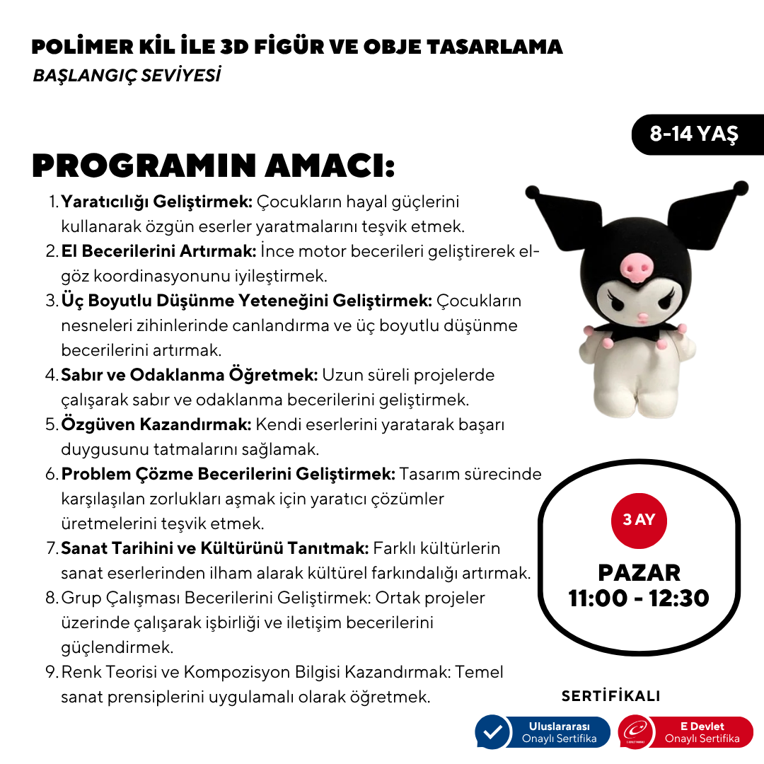 Проектирование 3D-фигур и предметов из полимерной глины (8-14 лет) - Лицом к лицу
