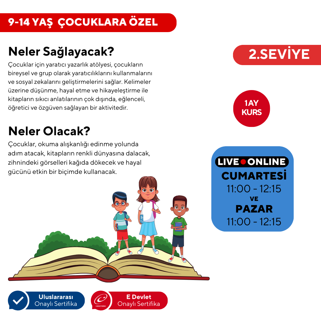 Обучение творческому письму для детей (9-14 лет) - Уровень 2
