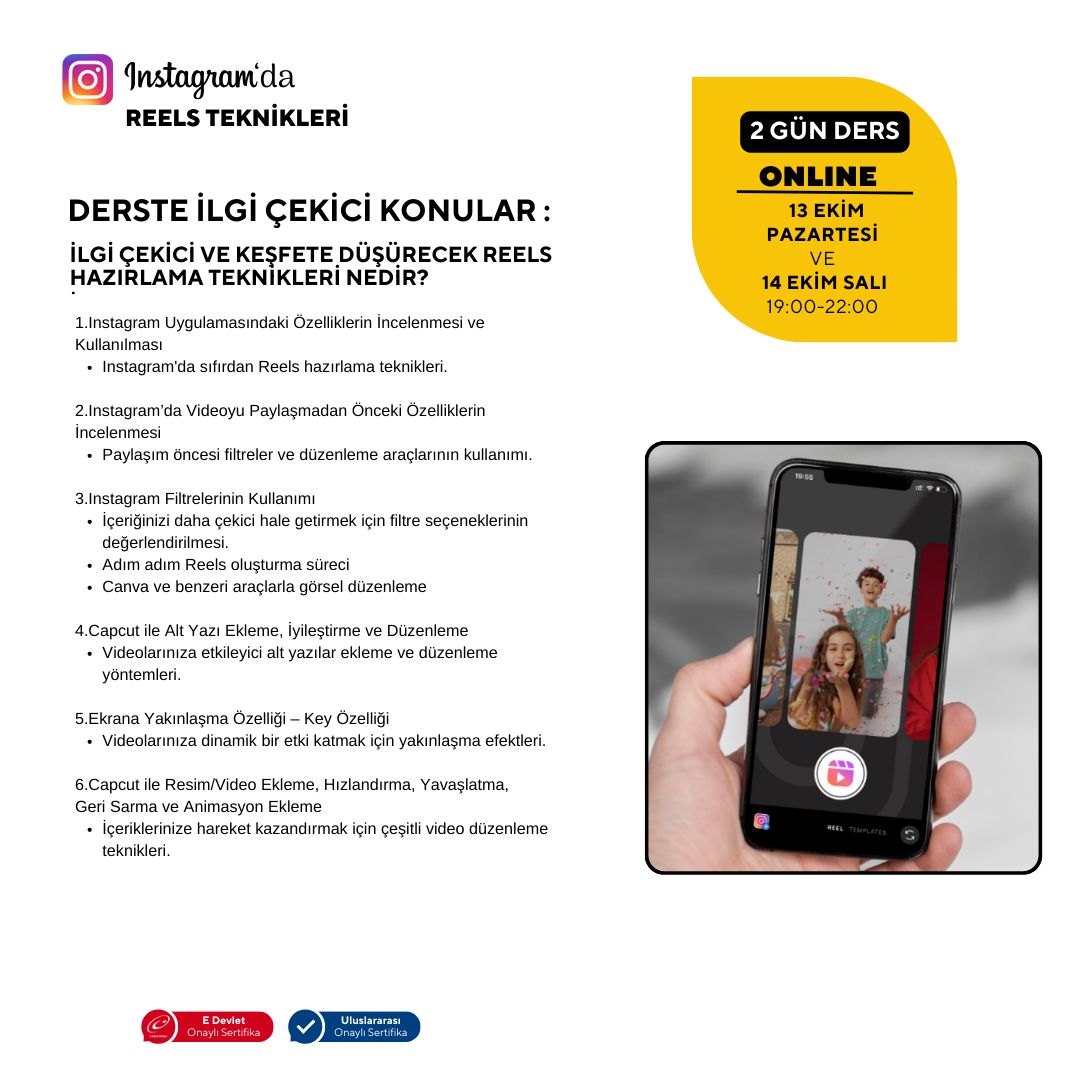 Técnicas de Reels en Instagram - Online