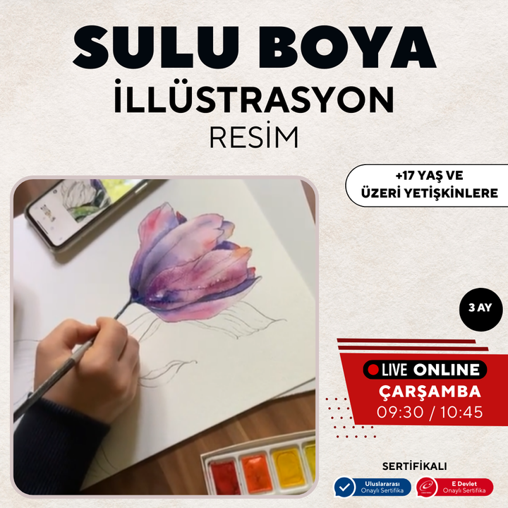 Sulu Boya İllustrasyon (Yetişkin)