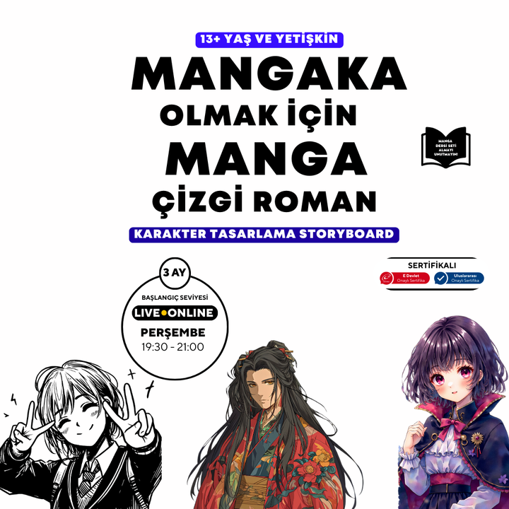 Mangaka Olmak için Japon Çizgi Roman (MANGA) Storyboard