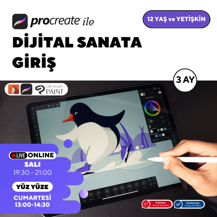 Introducción al Arte Digital con Procreate (+12 Años y Adultos)