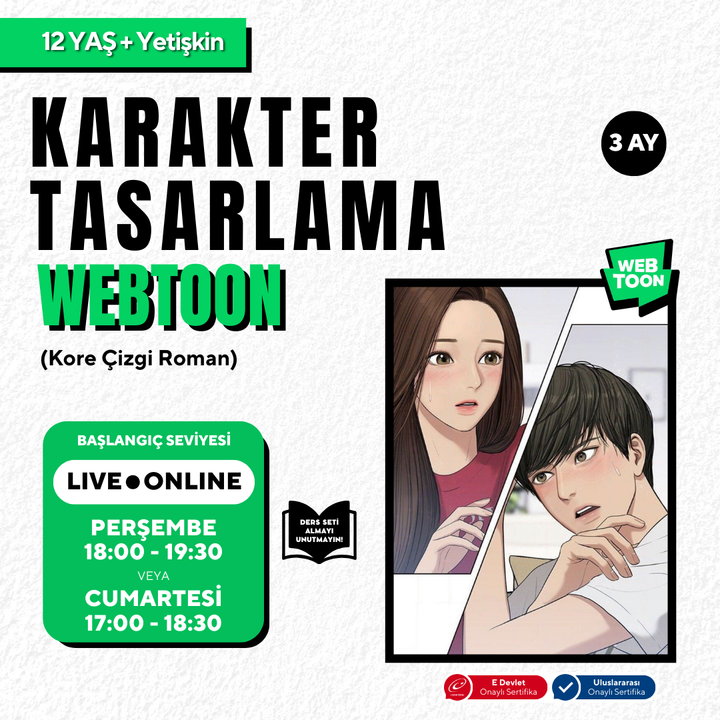 Webtoon and Manhwa (Korean Comics) Preparation (+12 Years Old and Adult)