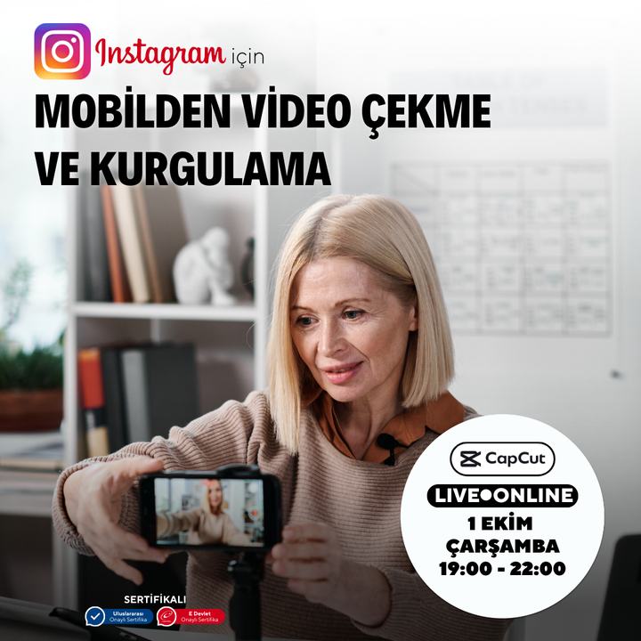 Instagram İçin Mobilden Video Çekme ve Kurgulama Eğitimi