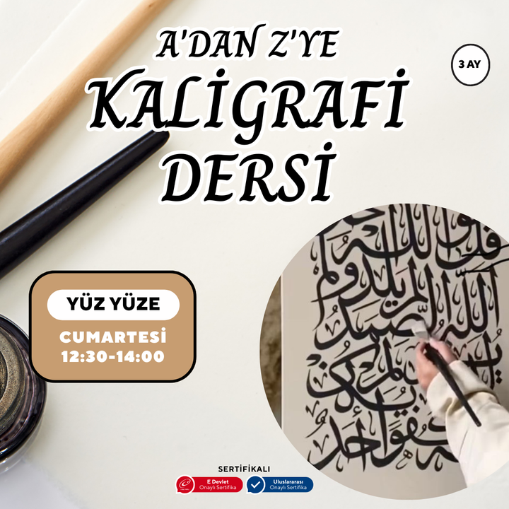 A'dan Z'ye Kaligrafi Dersi (Yetişkin) - Yüz Yüze