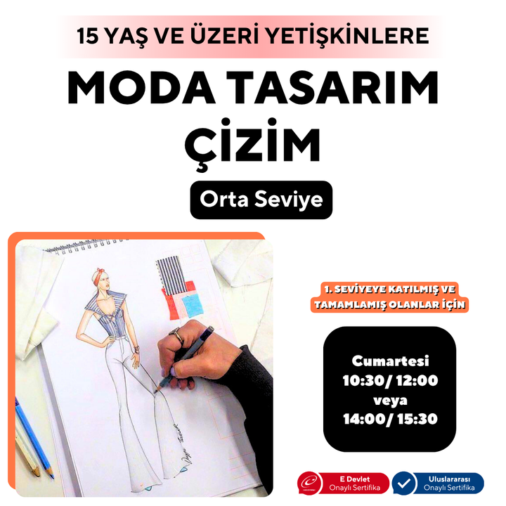 Fashion Design Drawing - Intermediate Level (Face to Face)