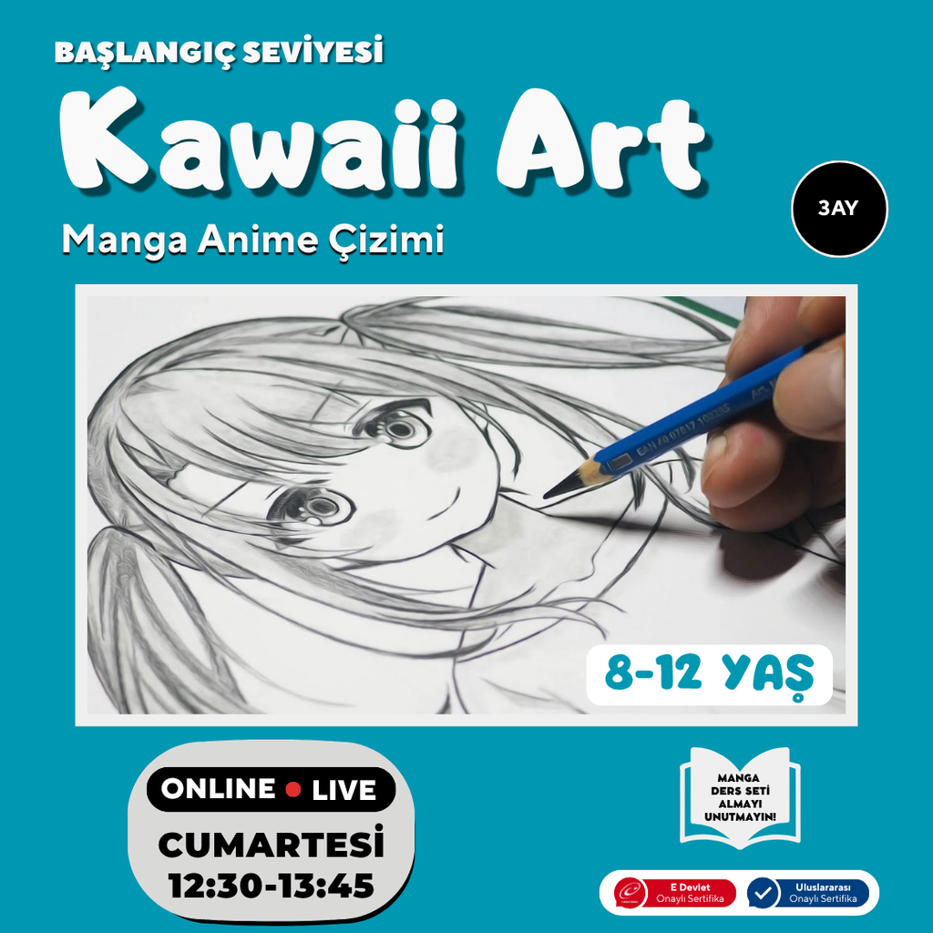 Disegno artistico kawaii (8-12 anni) – Atölye Ataşehir, image size:1024x1024
