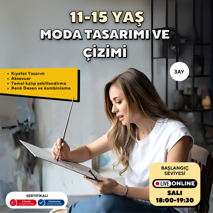 Мода (специально для детей 11-15 лет) - Дизайн одежды, аксессуары, базовые выкройки (онлайн)