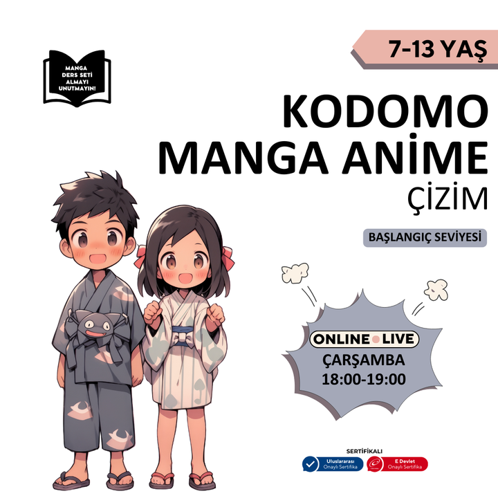 Kodomo Manga- und Anime-Zeichnen (7–13 Jahre)