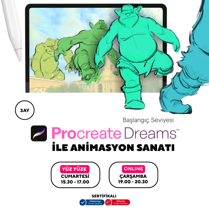 Procreate Dreams  - Başlangıç Seviyesi - Online