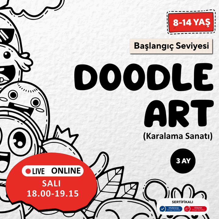 Doodle Sketching Art - Doodle Art (8-14 Years Old)