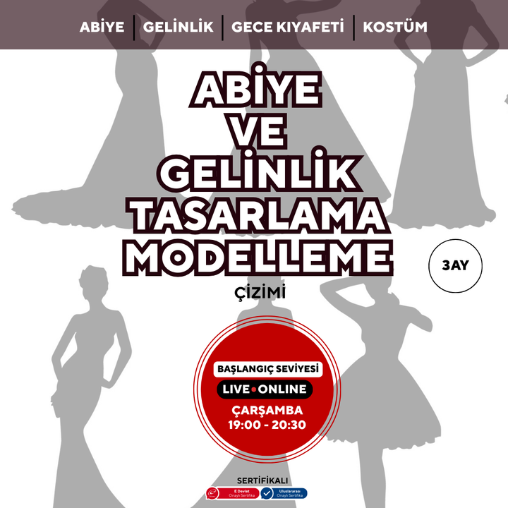 Abiye ve Gelinlik Tasarlama Modelleme