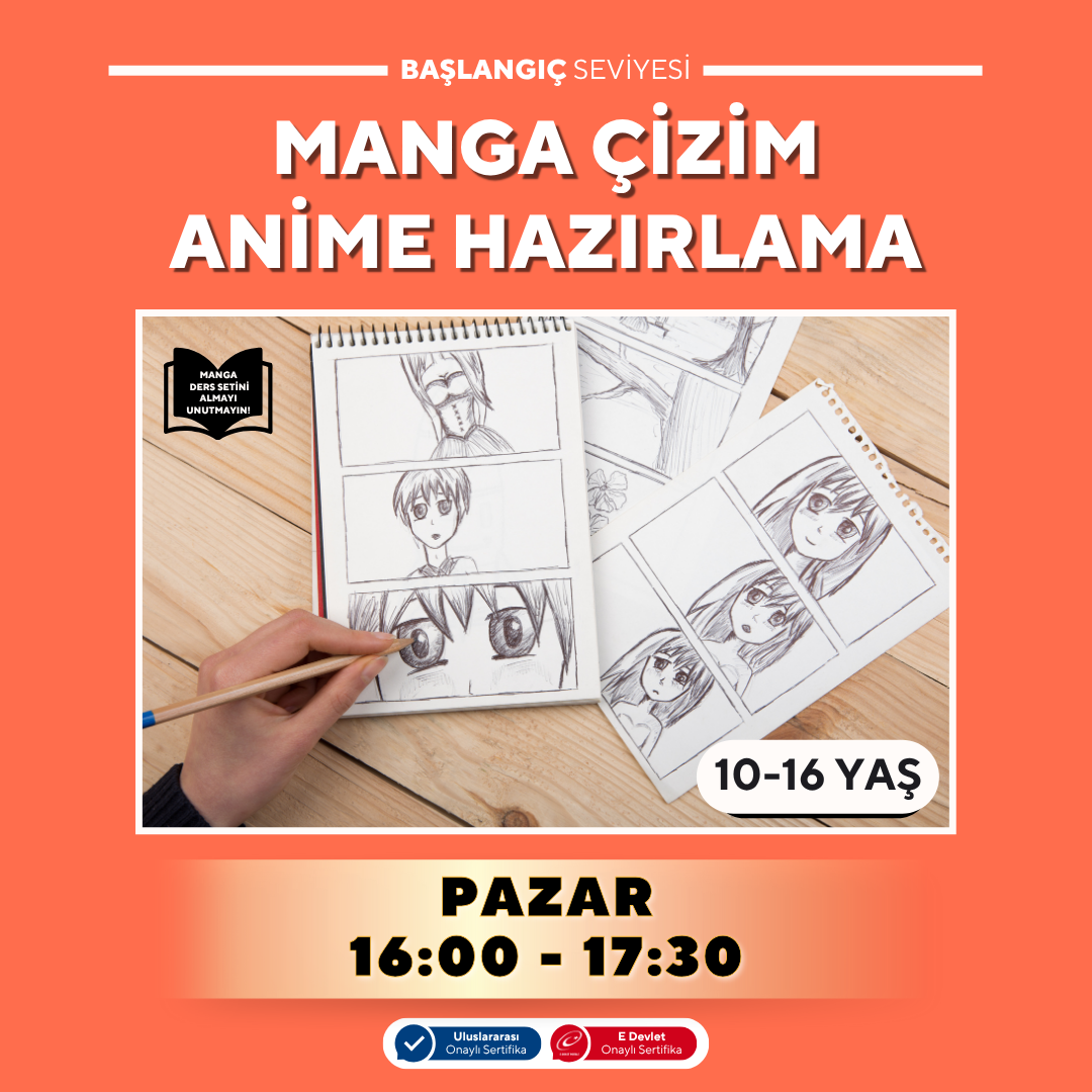 Рисование манги и подготовка к аниме (10-16 лет)