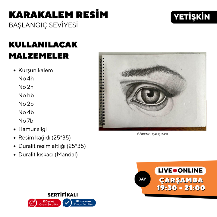 Karakalem Resim (Yetişkin)