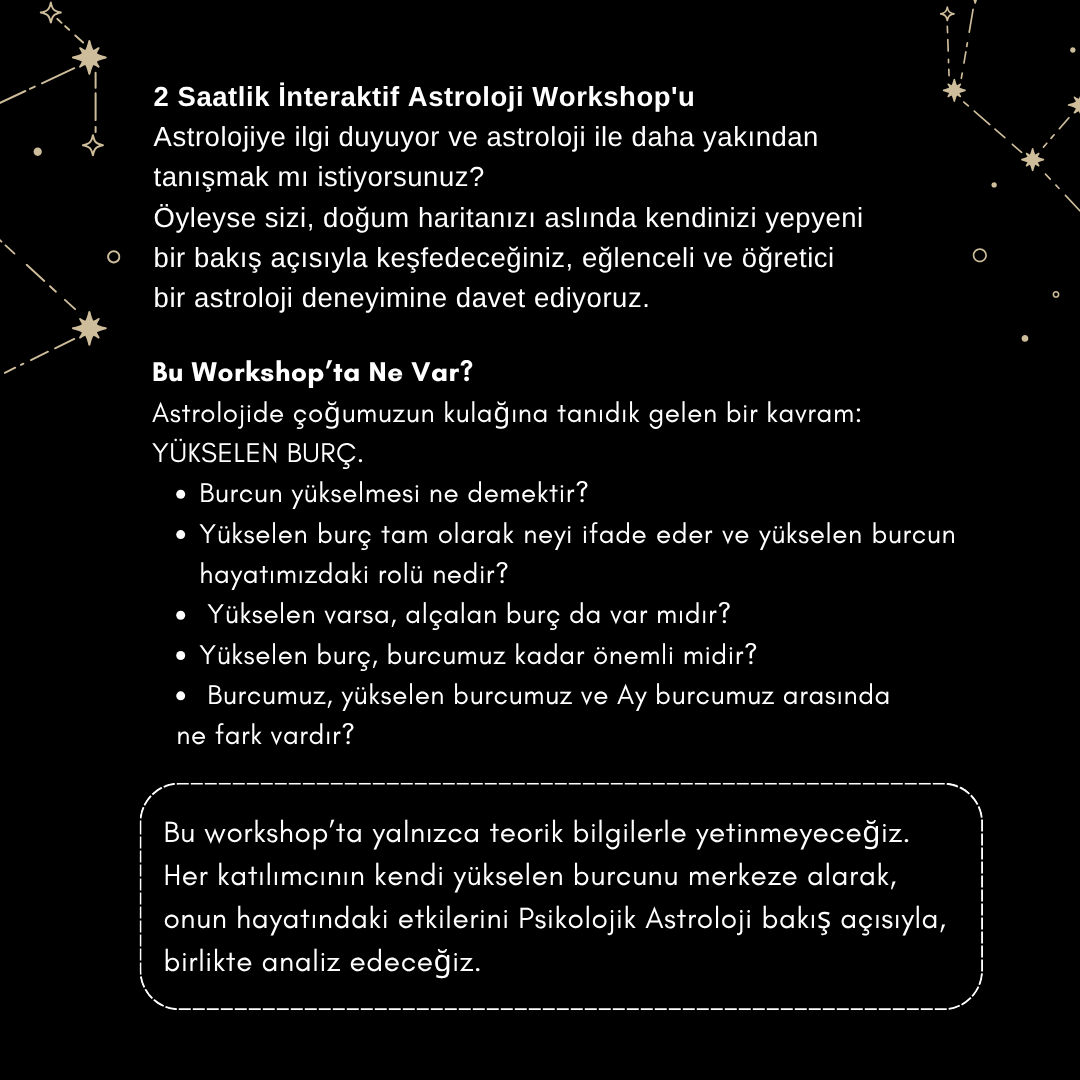 Astrologie-Workshop (mit Müge Aksoy)