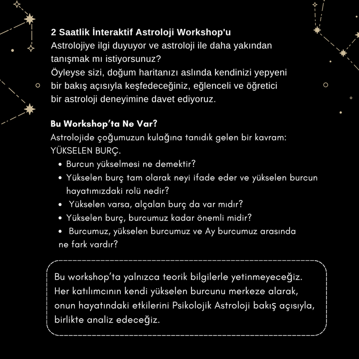 Astrologie-Workshop (mit Müge Aksoy)