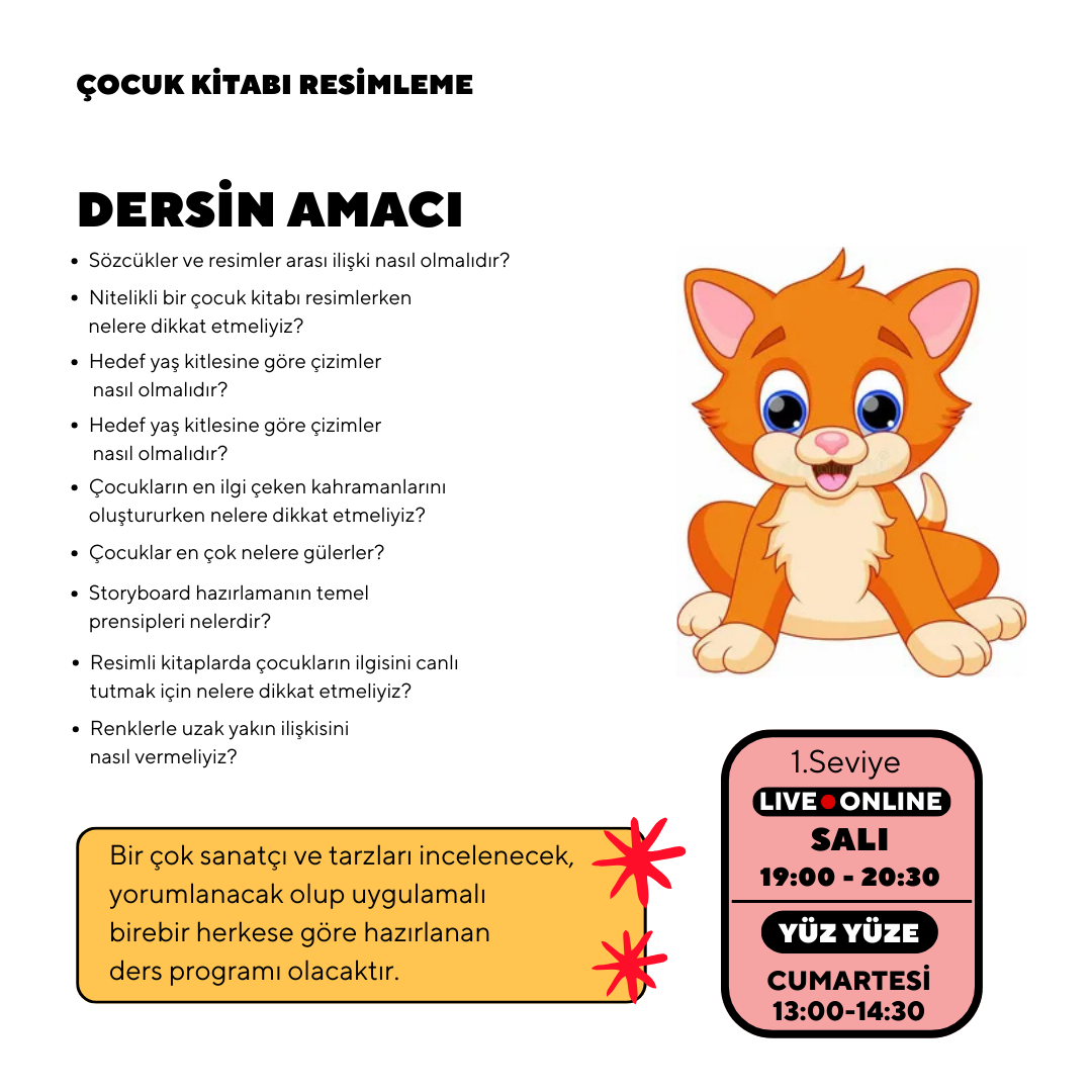 Çocuk Kitabı Resimleme Atölyesi (+16 Yaş ve Yetişkin)