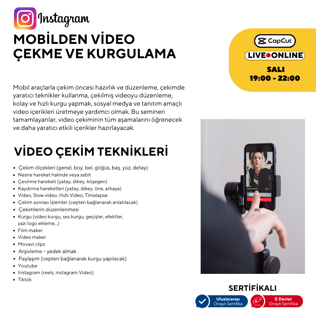 Mobile Video Shooting and Editing Training for Instagram