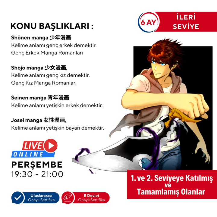 Mangaka Olmak için Japon Çizgi Roman (MANGA) Storyboard (İleri Seviye)