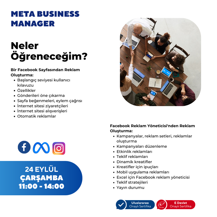 Meta Business Manager (Panel Yönetimi) - Yüz Yüze