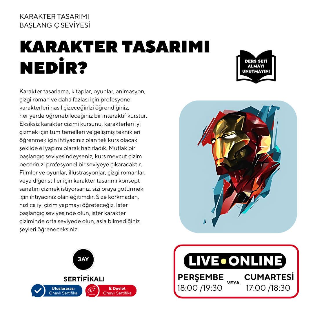 Karakter Tasarımı (12+ Yaş)