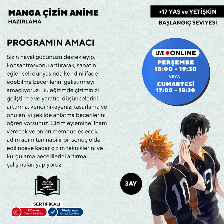 Manga ve Anime (17 Yaş ve Yetişkin)