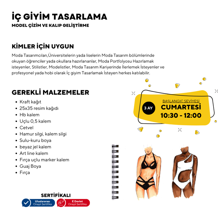 Underwear Design Model Drawing and Pattern Development - Beginner Level