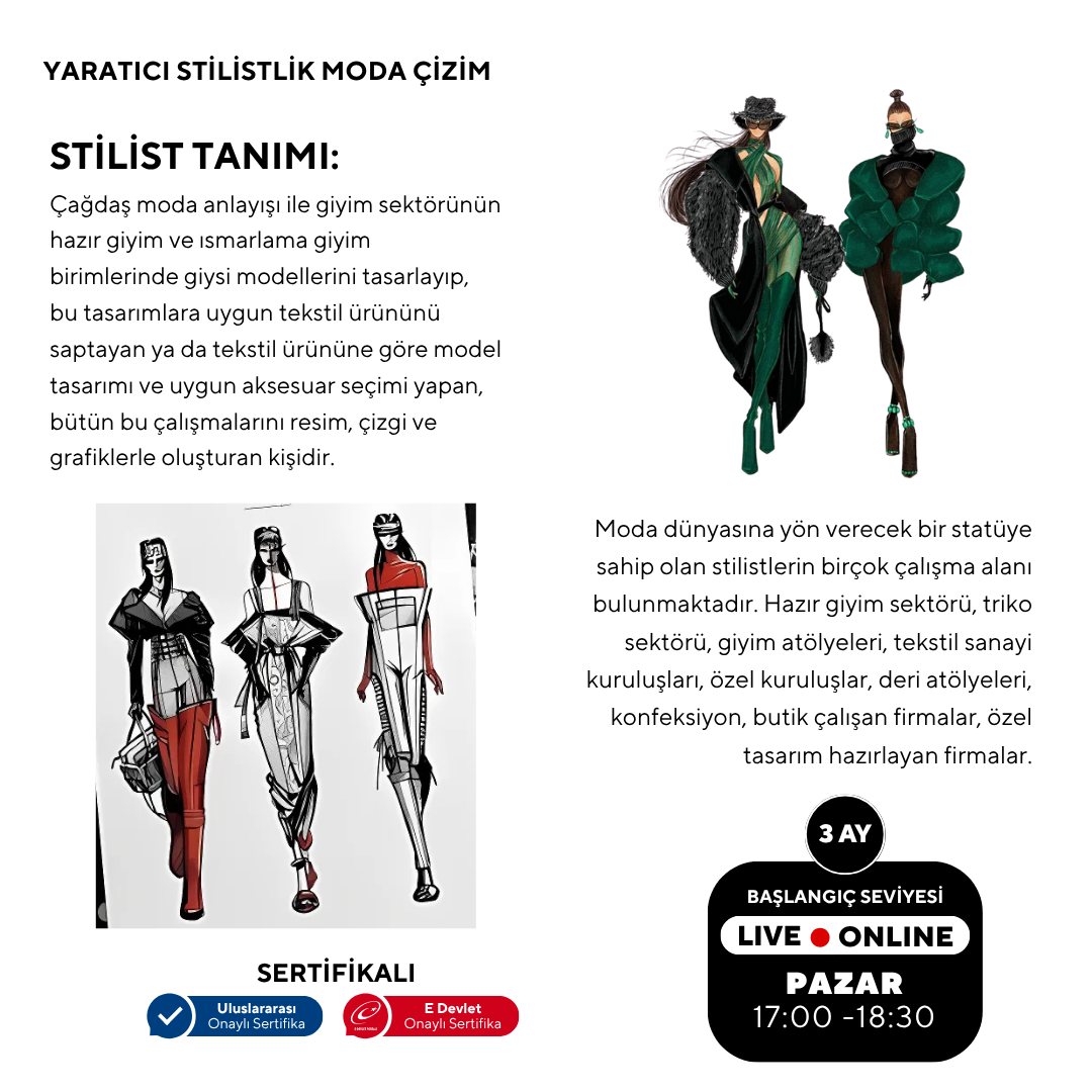 Yaratıcı Stilistlik ve Moda (Yetişkin)