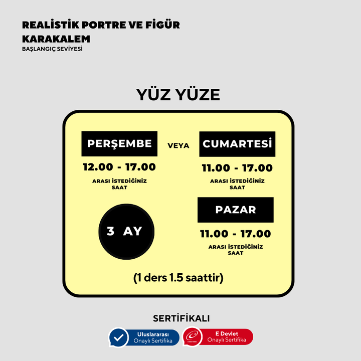 Realistik Portre ve Figür Karakalem - Yüz Yüze