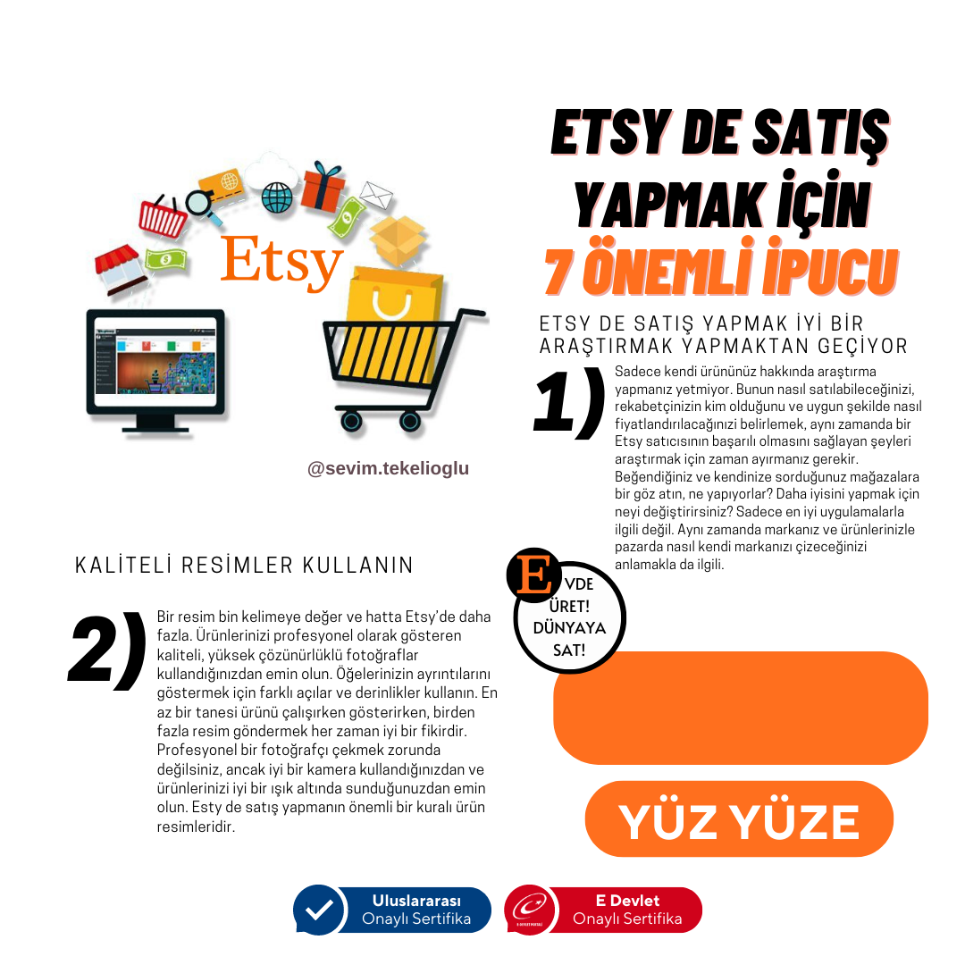 ETSY Pazarlama ve Sosyal Medya Satış Stratejisi Eğitimi