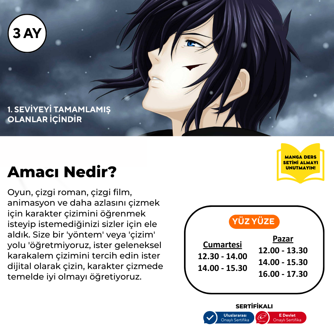 Character Design (Ages 9-15)(Intermediate Level) - Face to Face