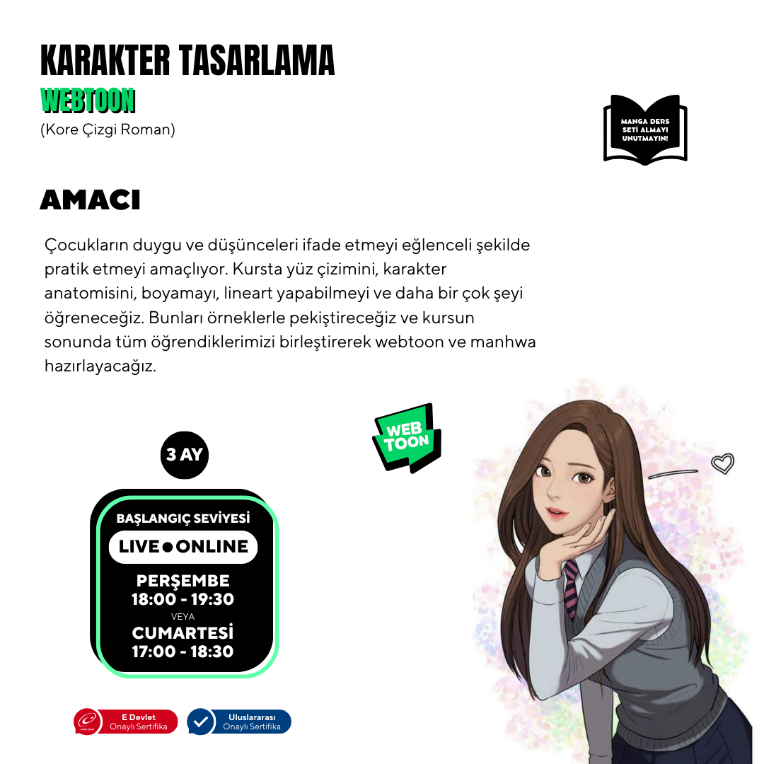 Webtoon and Manhwa (Korean Comics) Preparation (+12 Years Old and Adult)