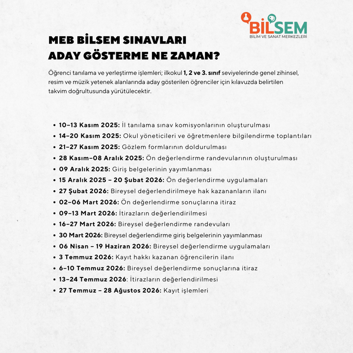 BİLSEM Visual Arts Preparatory Program - Face to face