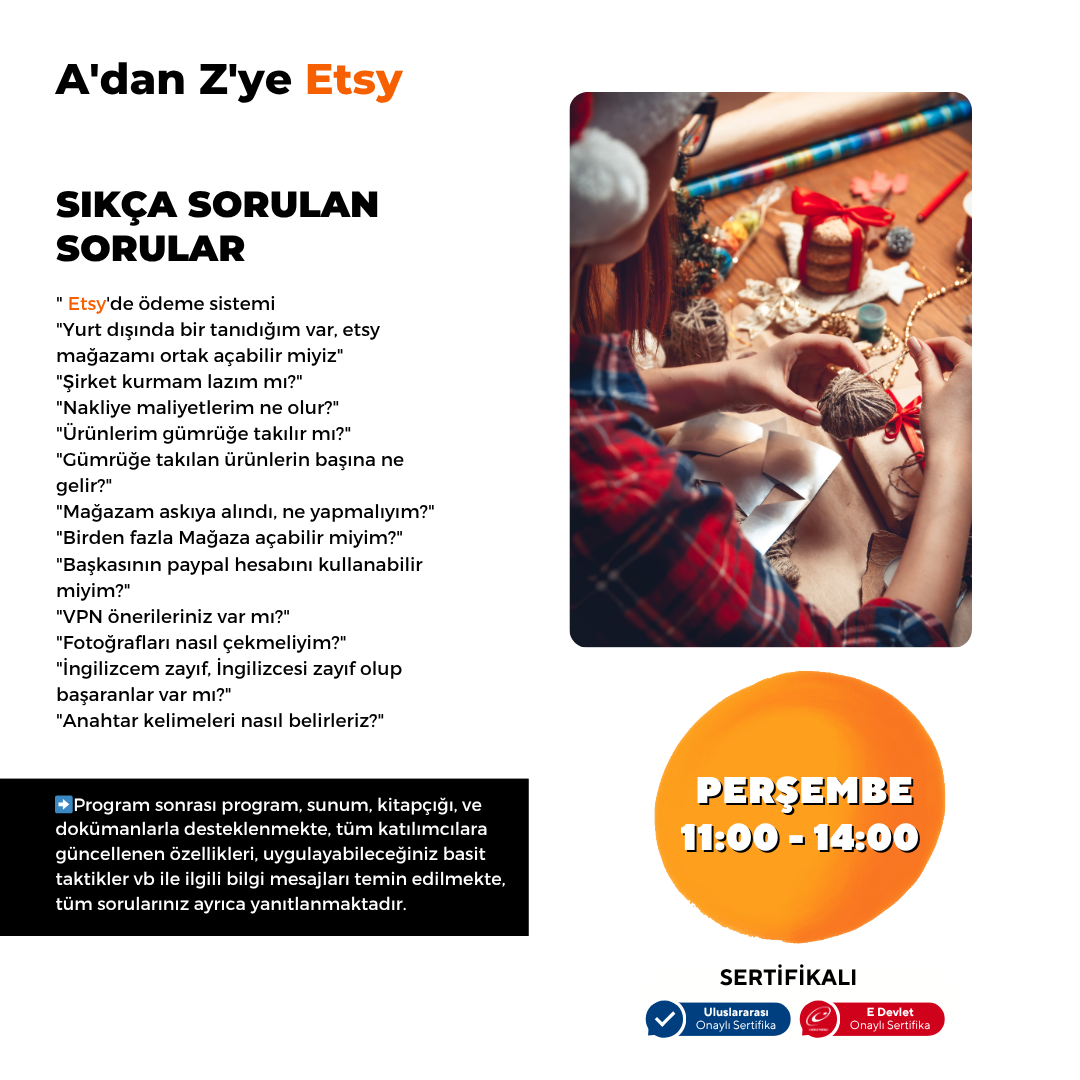 A'dan Z'ye Etsy- Yüz Yüze