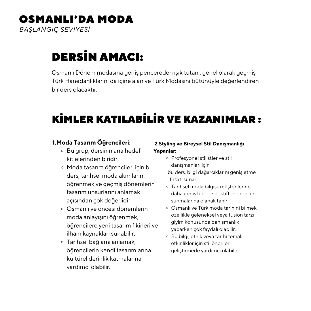 Osmanlı'da Moda- Online