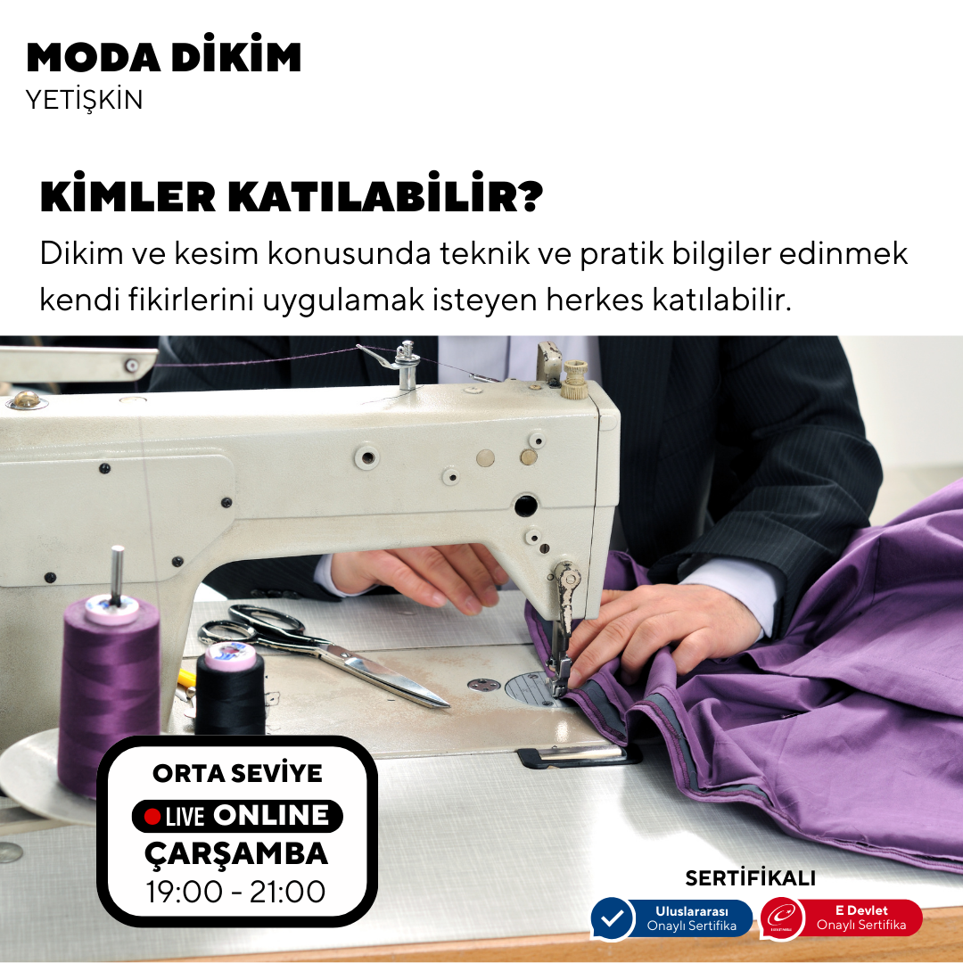 Moda Dikim  - (Orta Seviyesi)- Online