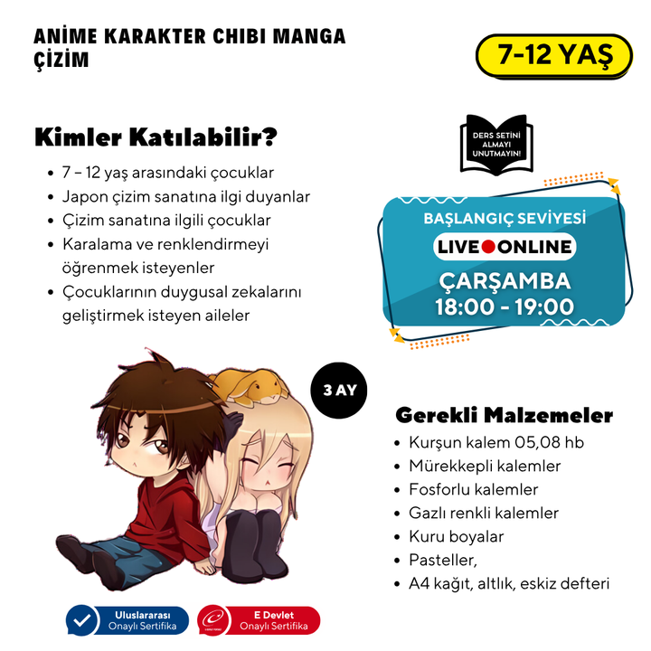 Chibi &amp; Furry Drawing (7-12 Years Old)