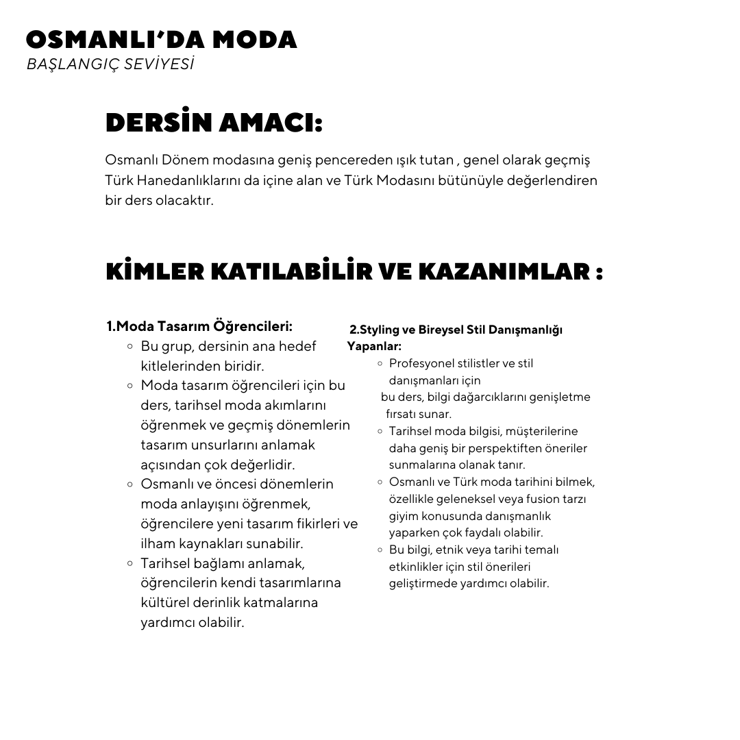 Osmanlı'da Moda- Online
