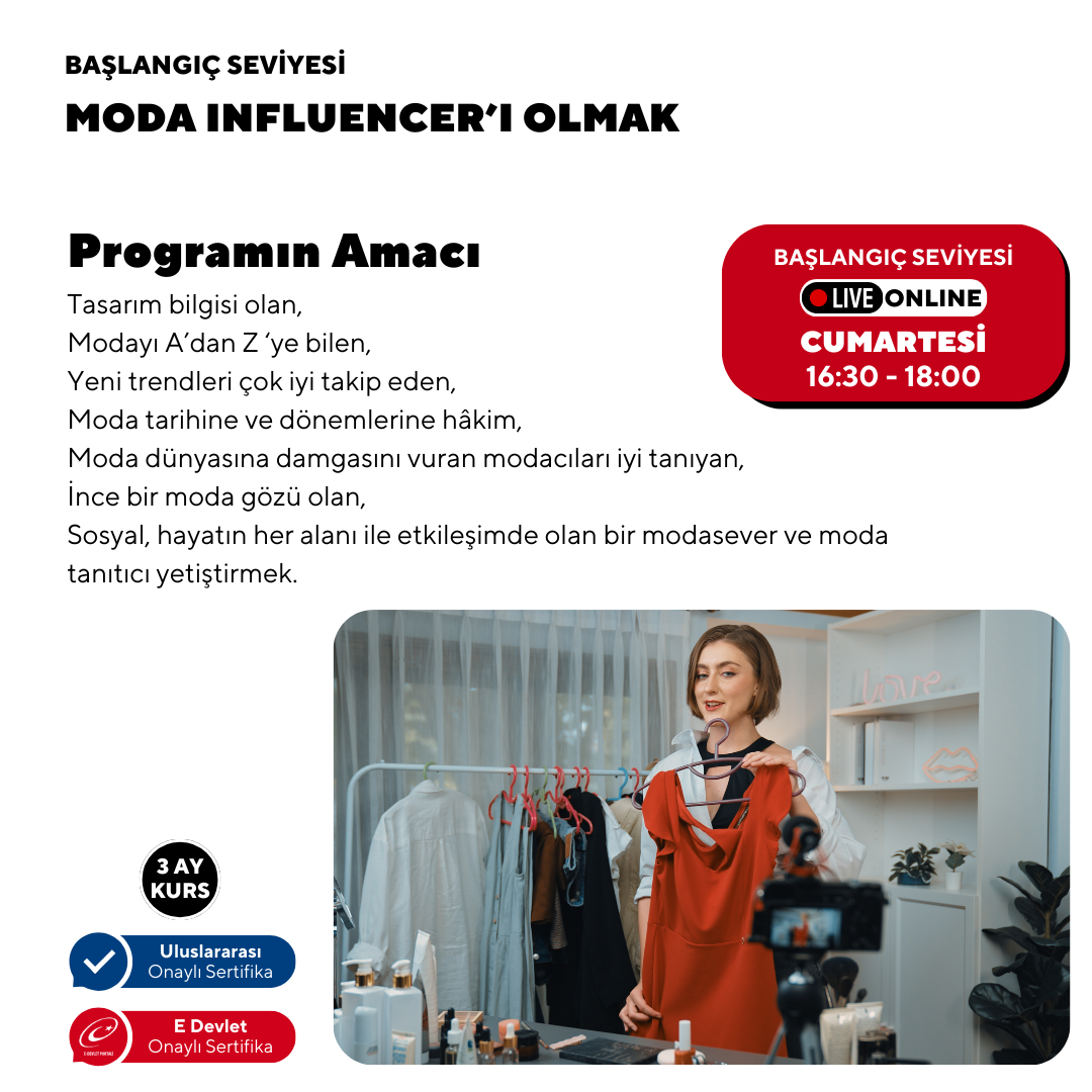 Moda Influencer'ı Olmak ( Online )