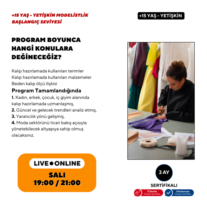 Modellazione (15+ anni e adulti) - Livello principiante