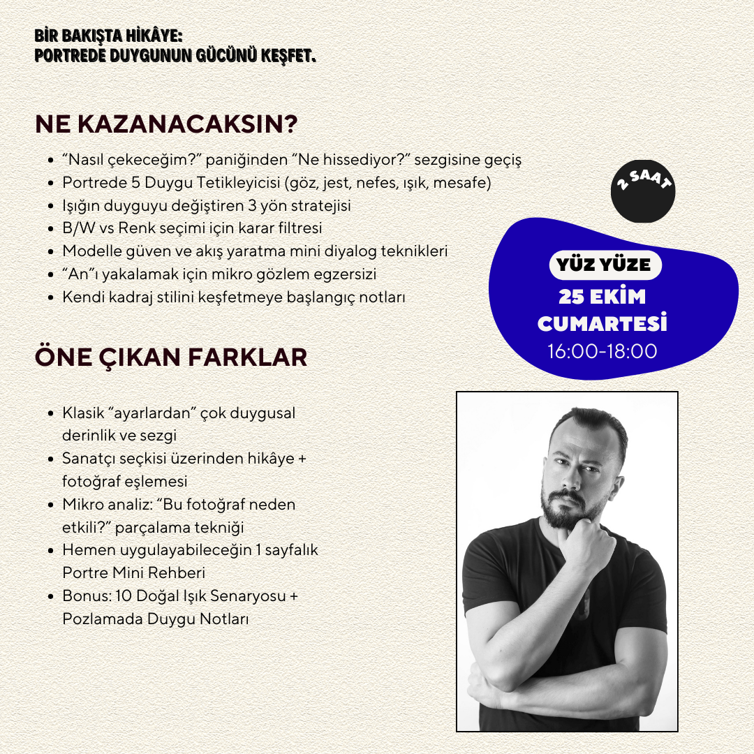 Portre Çekim İncelikleri ve Söyleşi Workshop