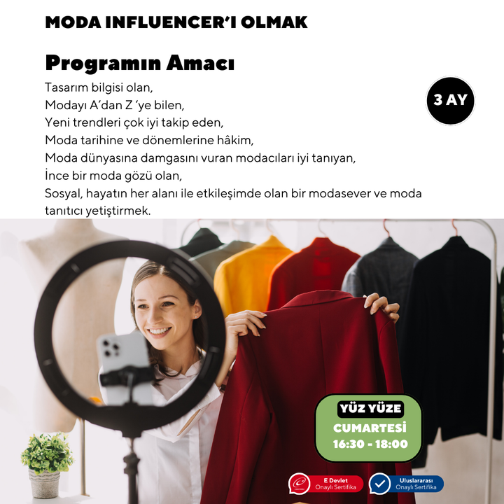 Moda Influencer'ı Olmak ( Yüz yüze)