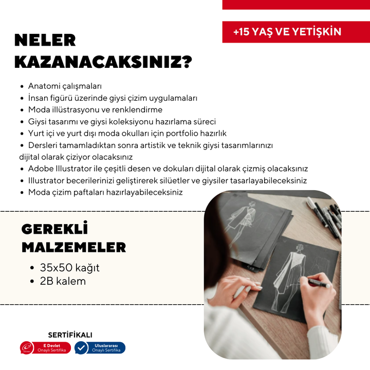 Moda Tasarım Çizim -Yüz Yüze
