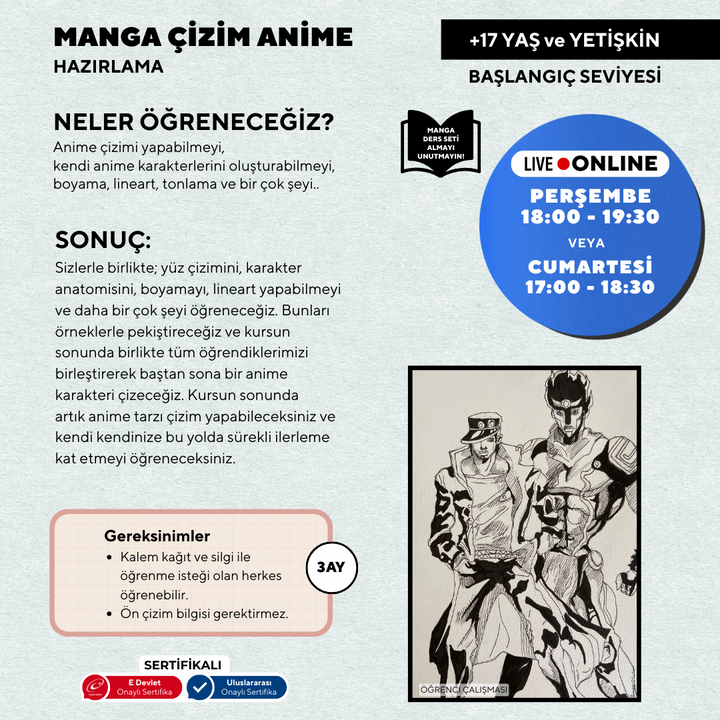 Manga ve Anime (17 Yaş ve Yetişkin)